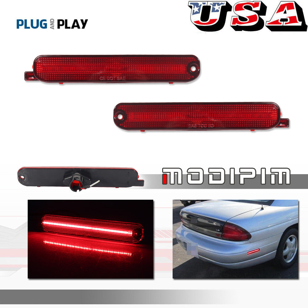 2-pack with red LED rear markers for 95-01 for Chevrolet Lumina and 95-99 Monte Carlo