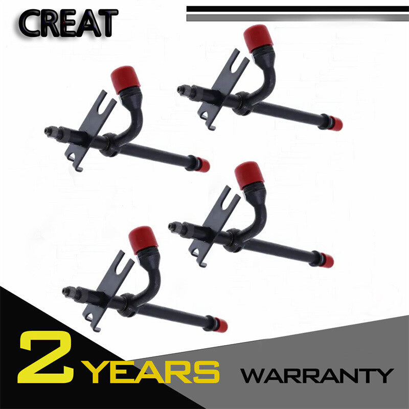 4X Fuel Injectors 20673 A140828 For Case 450 450B 455B 1845 480C 580C 584C 585C