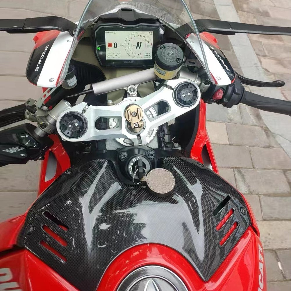 Fit for Ducati PANIGALE V4 V4S V4R Carbon Fuel Gas Tank Battery Cover Guard