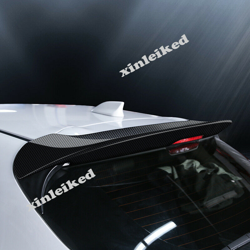 for Mazda 3 Axela Hatchback 2014-18 Carbon Fiber Rear Roof Top Spoiler Wing Lip