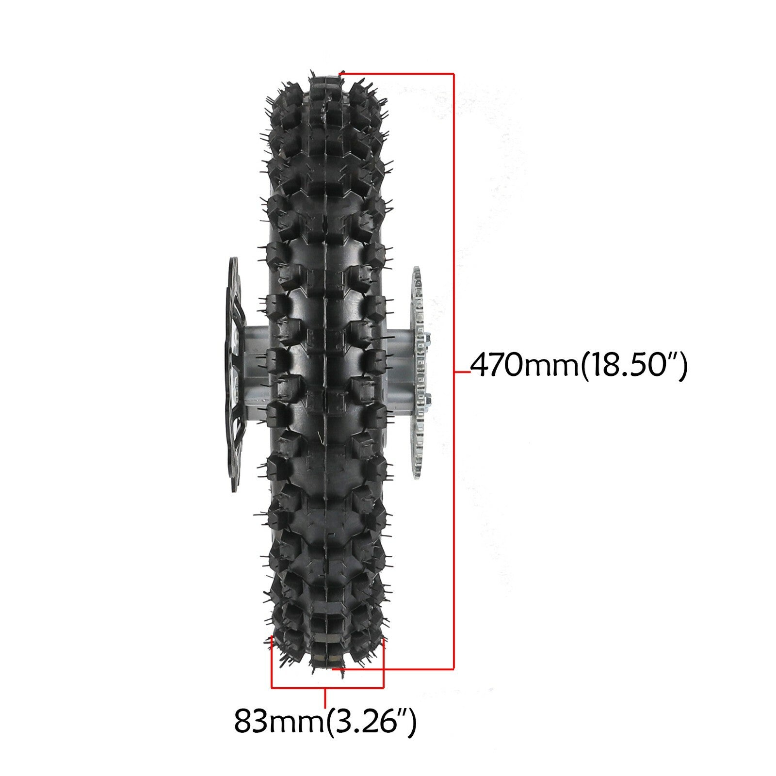 12-inch rear wheel, 80/100-12 tire, rim assembly, swingarm kit, pit bike CRF70 110cc 125