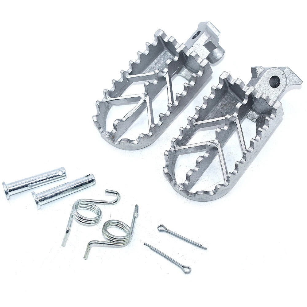 Stainless Steel Motorcycle Footpegs Pit Dirt Motor Bike Pitster XR50 CRF50 CRF70