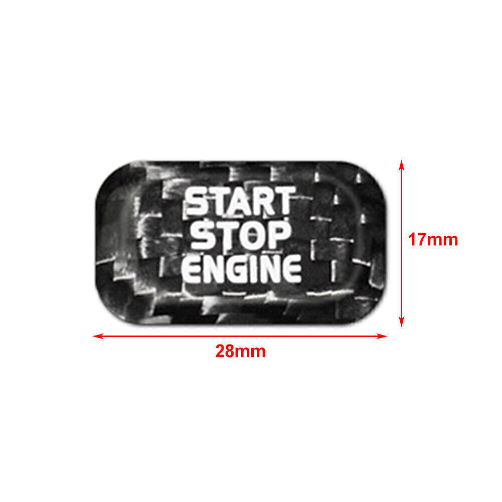 Red Carbon Engine Start Stop Button Sticker Fit for Volvo V40 V60 S60L S60 XC60 S80L