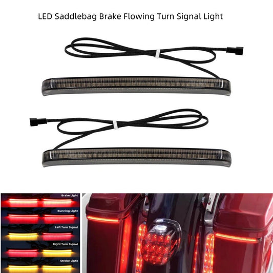 Saddlebag LED Run Brake Tail Lights Turn Signal Lamp for Harley Touring 2014-22
