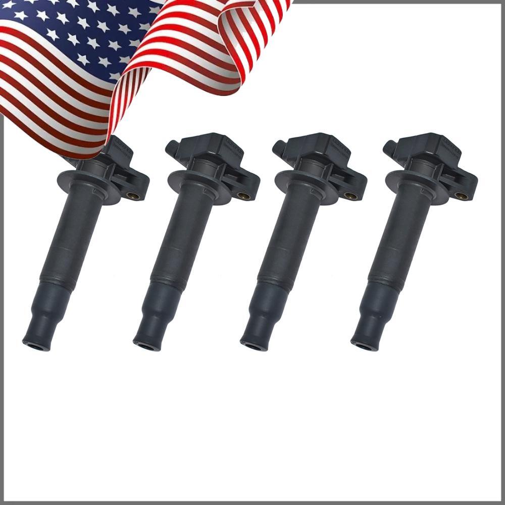 4pcs Ignition Coils for Toyota for Corolla for Pontiac Vibe L4 1.8 UF247 90080-19015