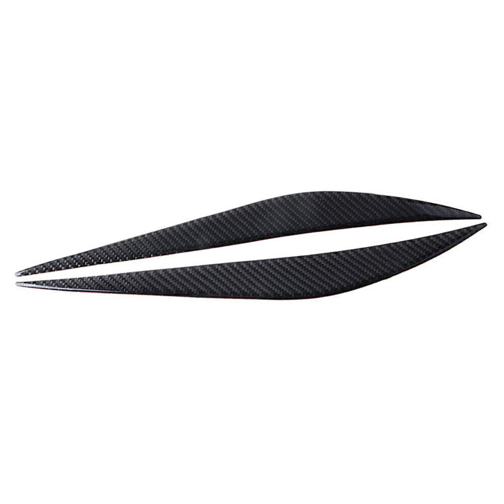 Carbon Fiber Headlight Eyebrow Eyelid Cover Fit for BMW 3 Series 2013-2017 F30 Pair