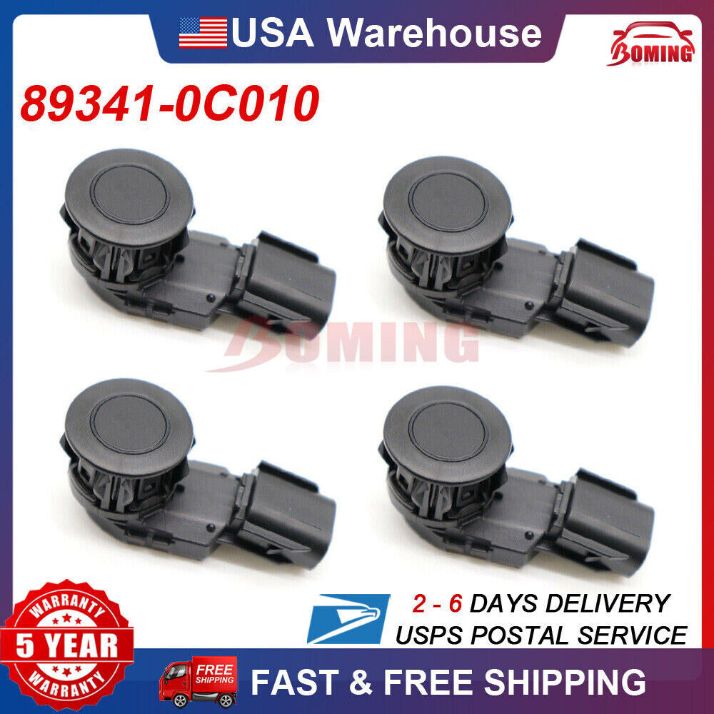4x 89341-0C010 New PDC Parking Sensors for Toyota RAV4 Tacoma Tundra 2014-2018