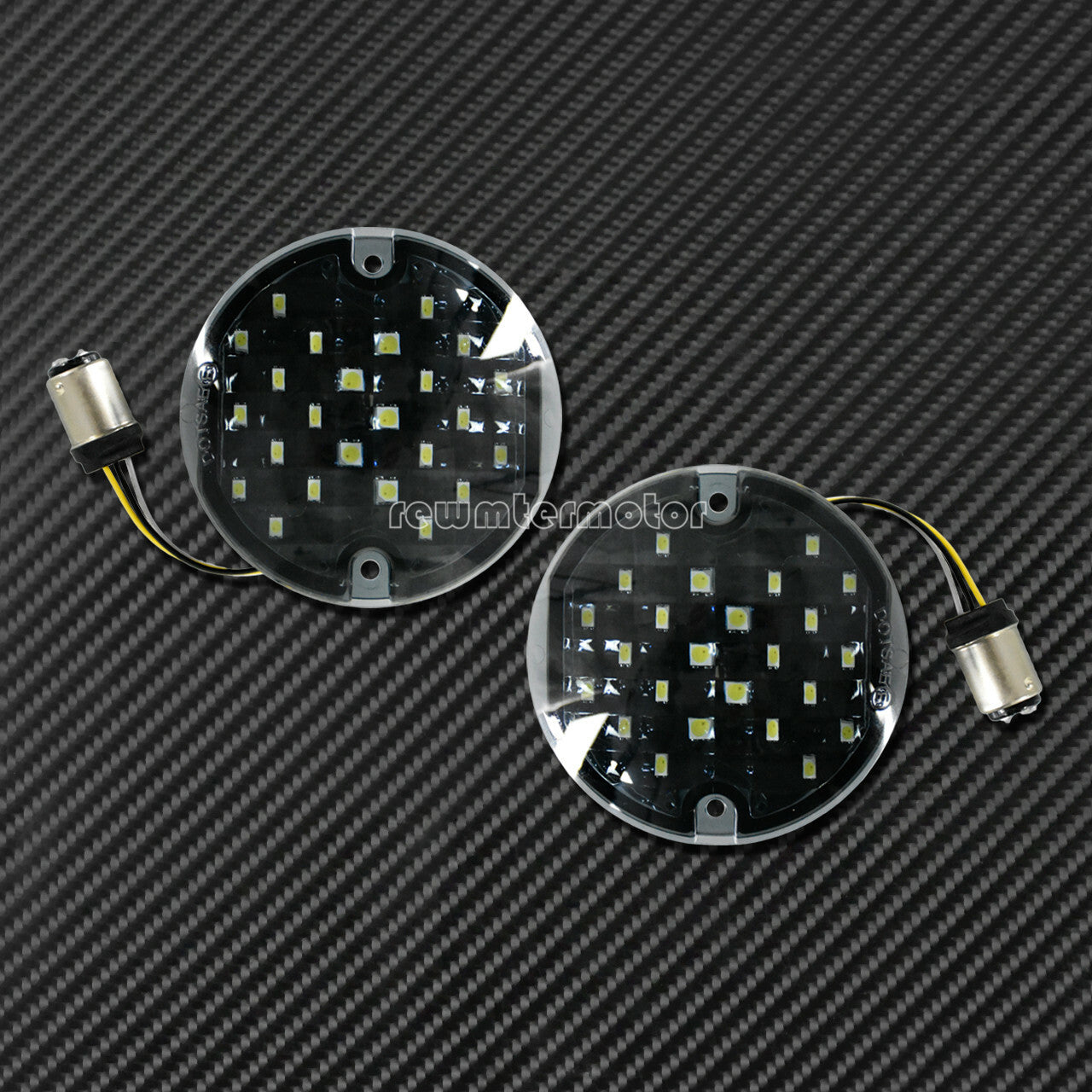 1157 LED Flat Style Amber Turn Signal Running Light Fit for Harley Touring FLHR