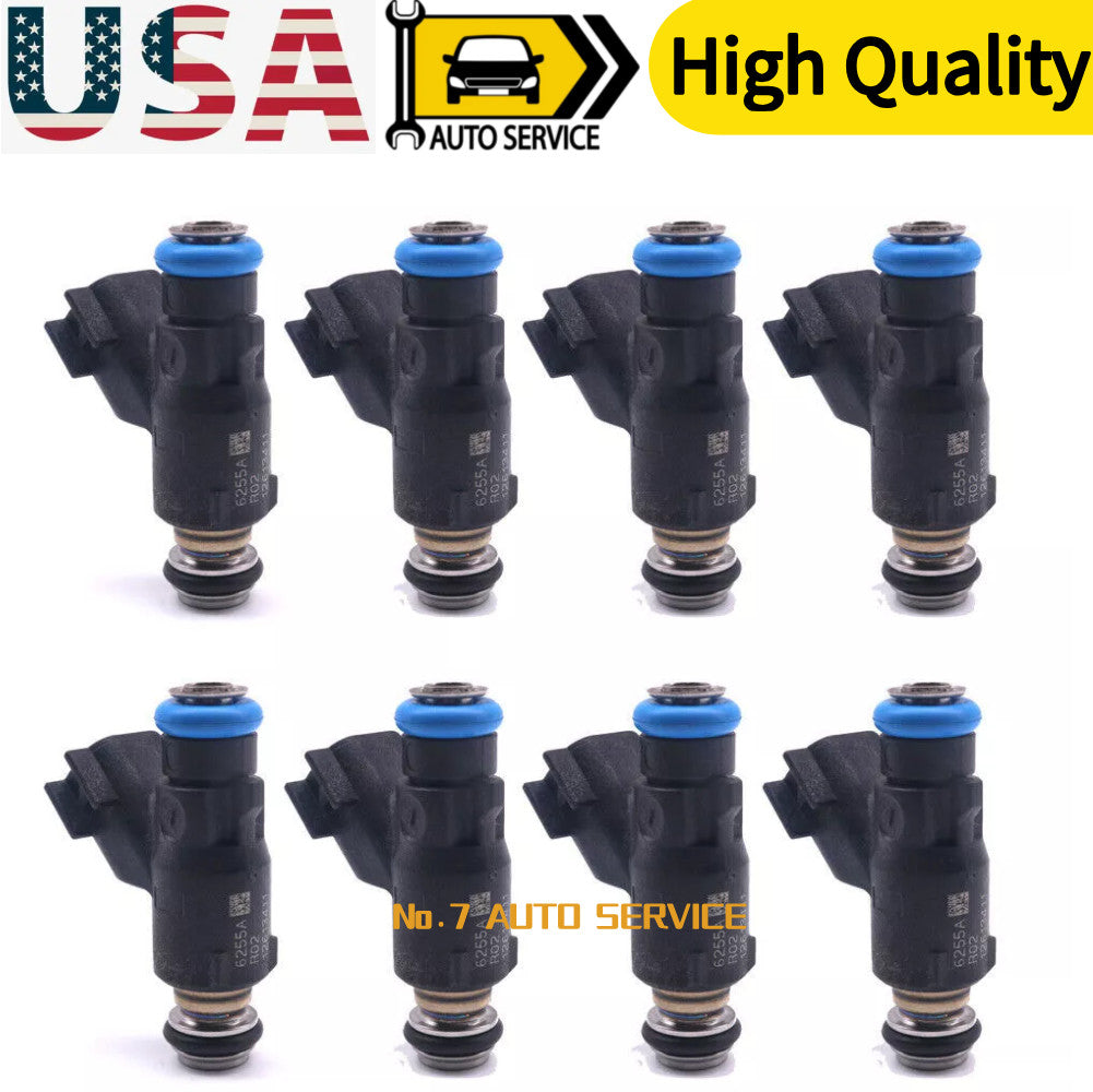 New For GM 12613411 Fuel Injector Set Fits for 2010-2013 for Chevrolet for GMC 4.8L