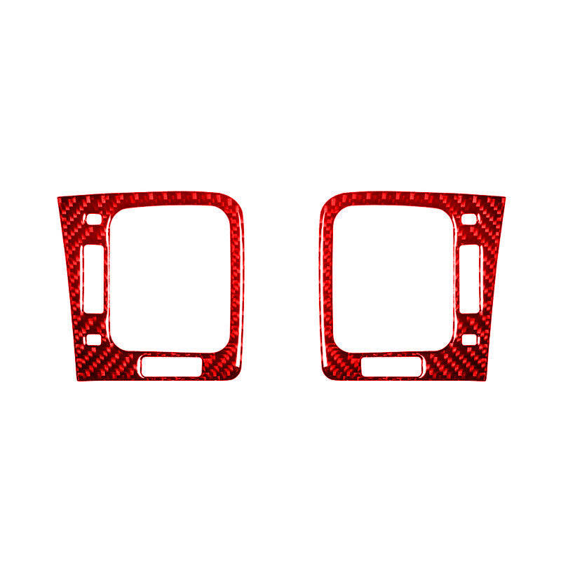 6Pcs Red Carbon Fiber Inner Dashboard Kit Cover Trim for Hyundai Azera 2006-2011