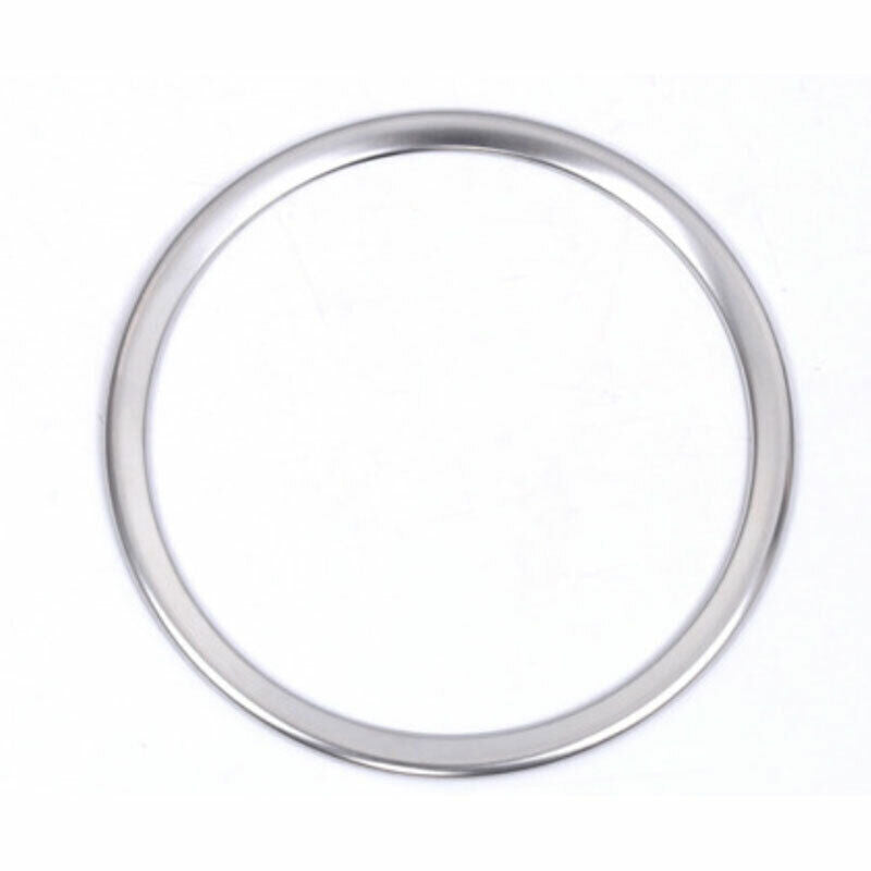 Car Steering Wheel Horn Ring Cover Trim 1 for Kia Seltos 2020-2022 Silver Steel