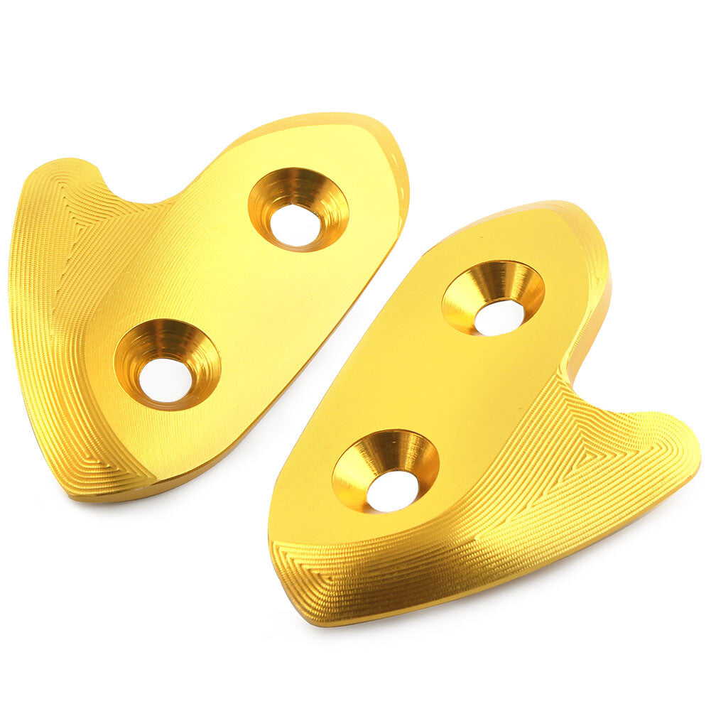 Rearview Mirror Block Off Base Plate Cover Mount for Yamaha YZF-R1 R1 15-19 Gold
