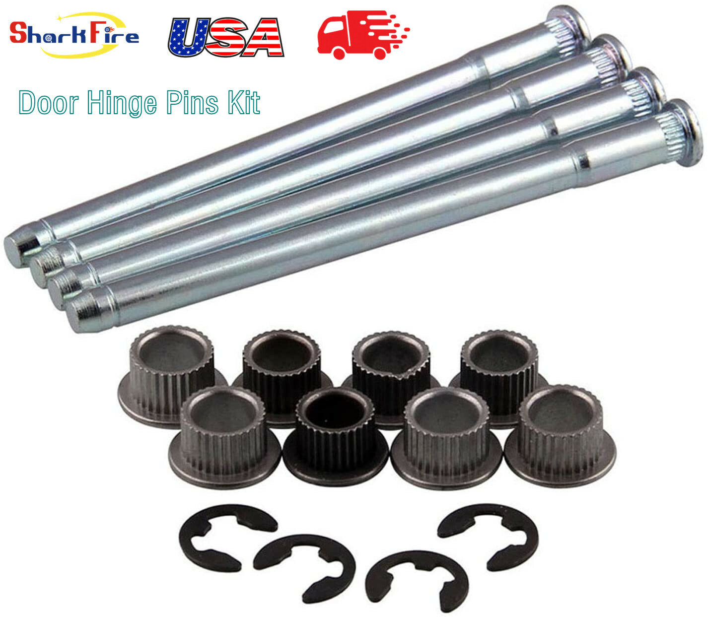 Door hinge pin kit 1988/2002 2-door 4-pin bushing kit for 88-02 for Chevrolet for GMC trucks