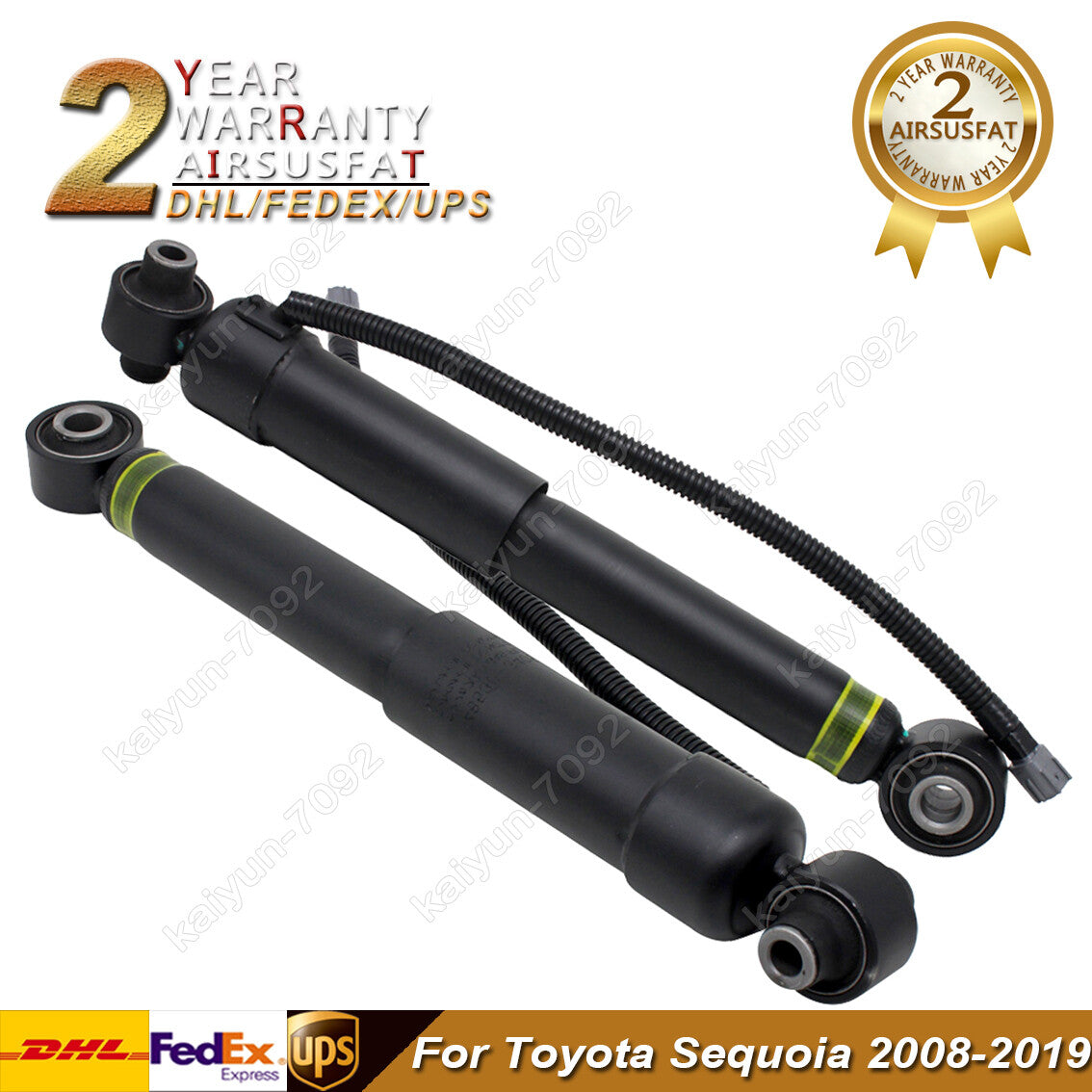 2pcs for Toyota Sequoia 2008-2019 Rear Air Suspension Shock W/ADS 4853034051