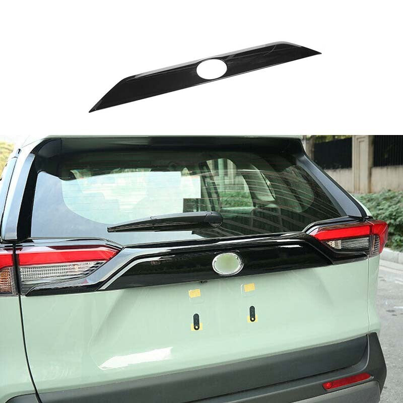 Cover Trim 1X Fit for Toyota RAV4 2019-2023 Black ABS Tail Door Trunk Lid Strip