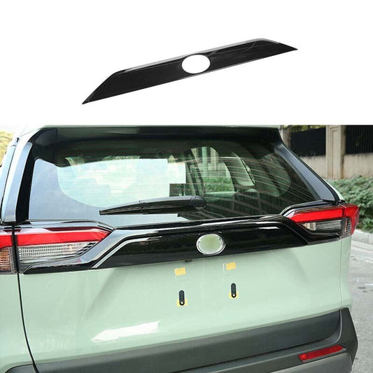 Cover Trim 1X Fit for Toyota RAV4 2019-2023 Black ABS Tail Door Trunk Lid Strip