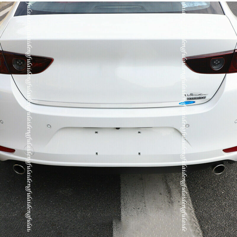 1P for Mazda 3 Axela 2019-22 stainless REAR TRUNK TAIL GATE DOOR LID COVER TRIM