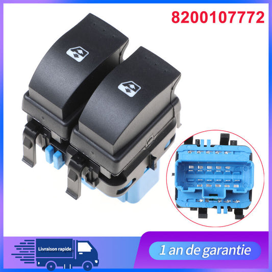 BOUTON LEVE VITRE AVANT GAUCHE ET DROIT POUR for RENAULT CLIO 2 CONFORT 8200107772