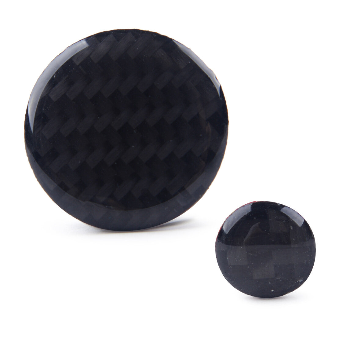 Carbon Fiber Central Console Volume Media Button Knob Cover Trim Fit for Mazda3