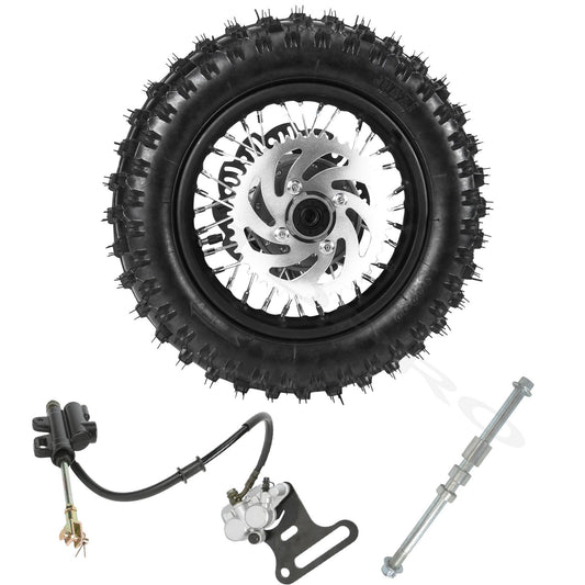 10-inch rear wheel 3.00-10 tire rim disc brake kit for pit bikes TTR50 CRF50 SSR 70CC