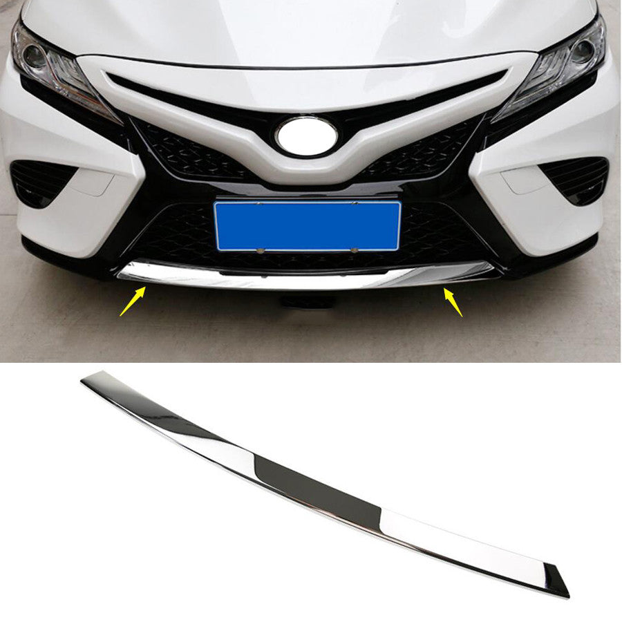 for Toyota for Camry 2018-20 Chrome steel Front Bumper molding Protective cover Trim