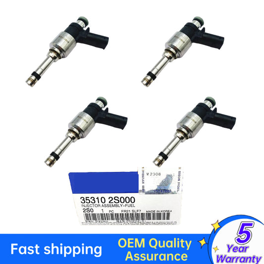 4 Equipment Manufacturer Fuel Injectors for Hyundai for Tucson Santa Fe Sonata and for Kia Sorrento Sportage