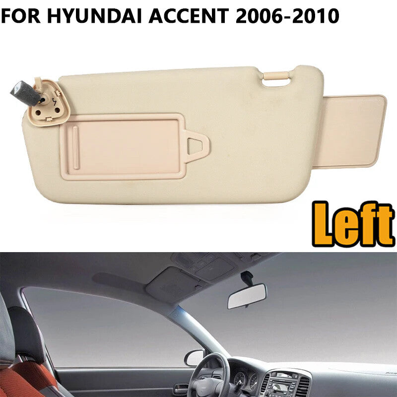 for Hyundai Accent 2006-2010 Left Car Interior Sun Visor Sun Shield Sunvisor
