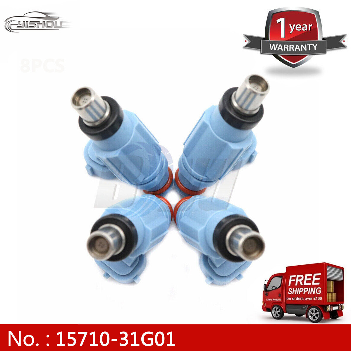New 4x 15710-31G01 fuel injector nozzles for Suzuki King Quad 750 LT-A700 LT-A750
