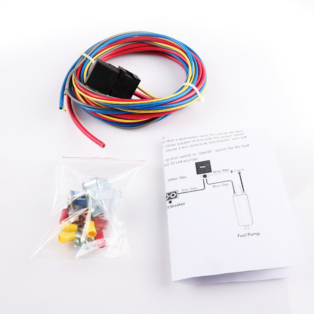 Electric Fuel Pump Relay Kit Fuel Pump Wire Harness Kit For 12V System Universal