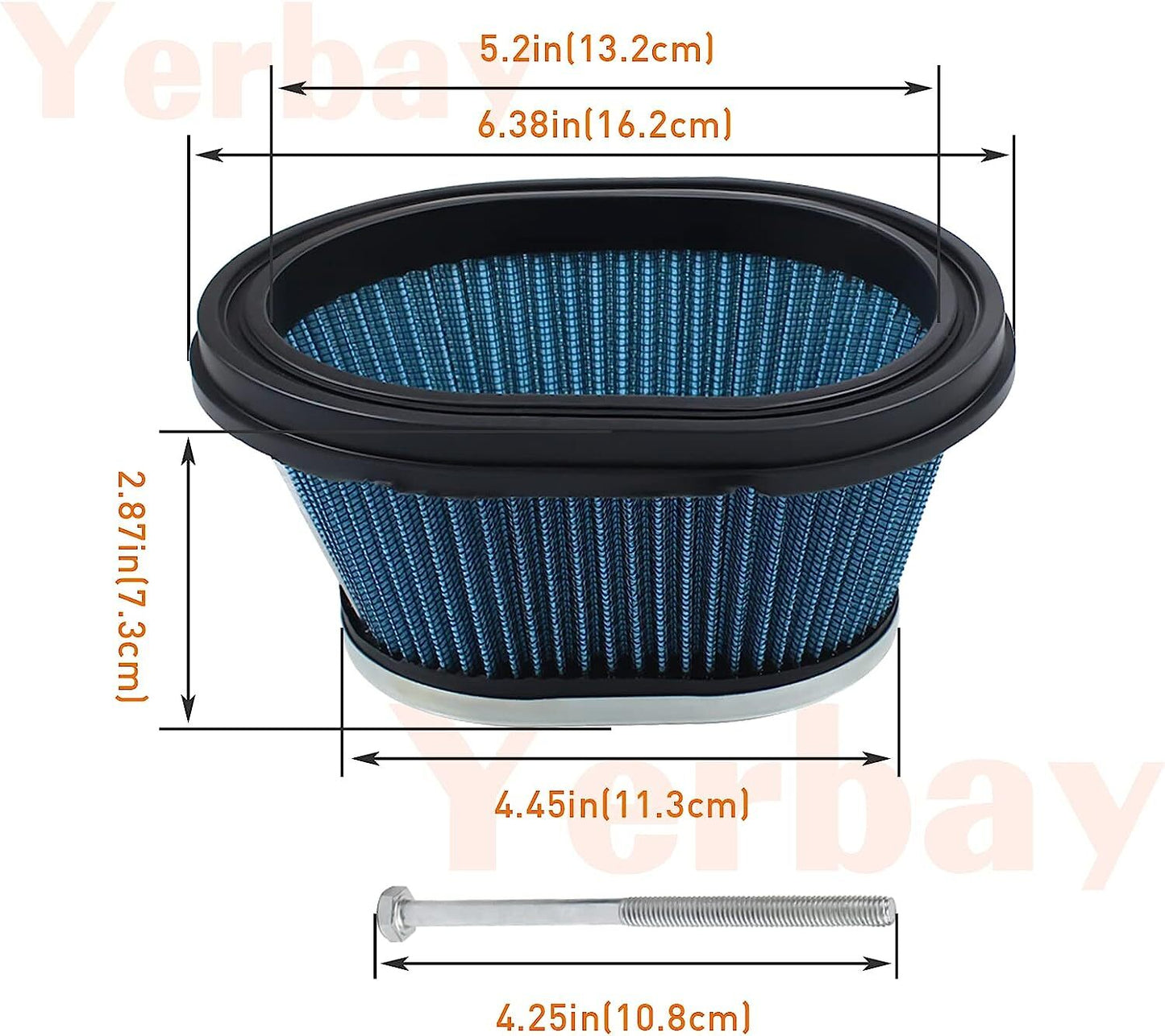 Air Filter for Breeze 125 YFA125 YFA1 1989/1991-2004, Grizzly 125 YFM125 2004-13