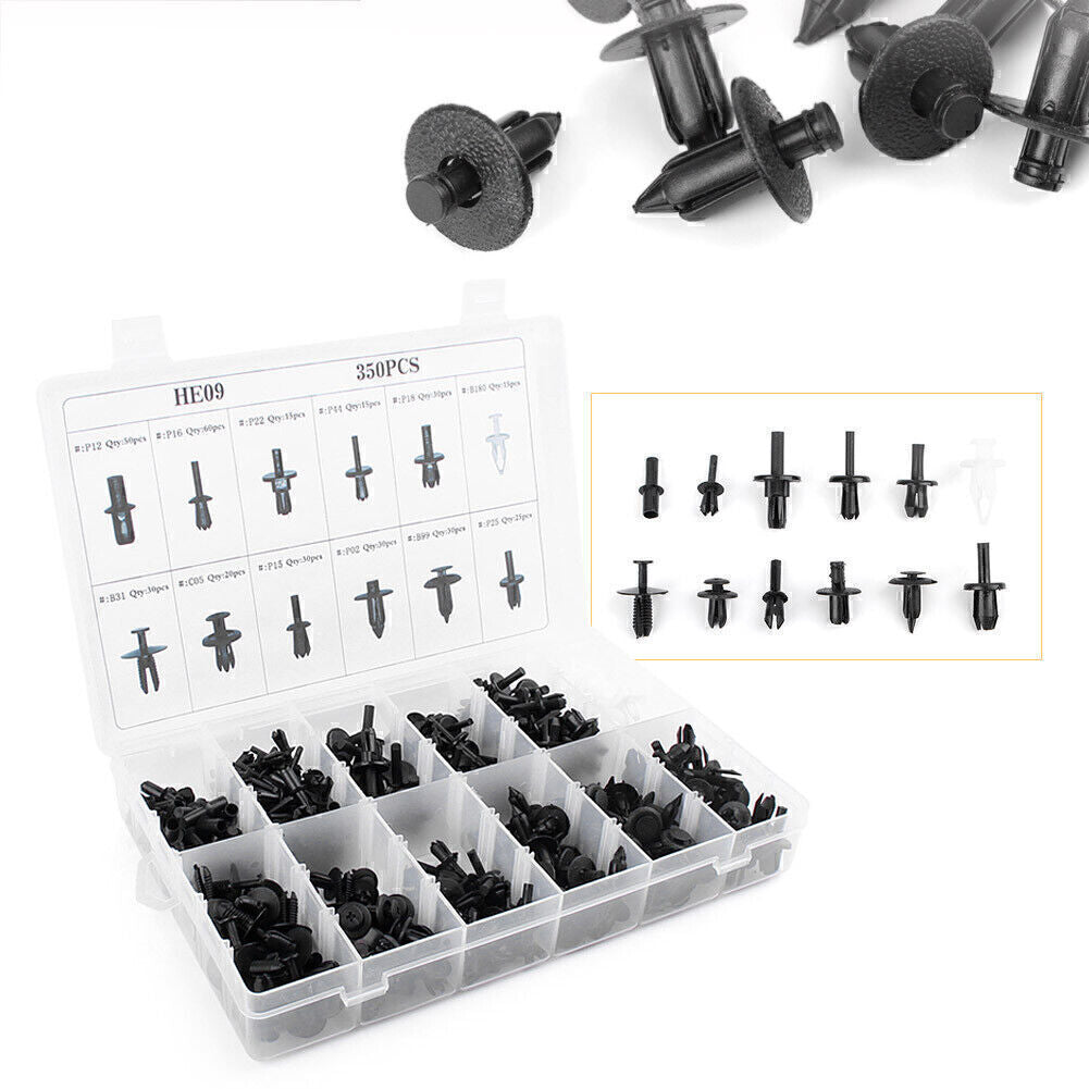 350x Car Body Plastic Push Pin Trim Rivet Fasteners Trim Panel Moulding Clip