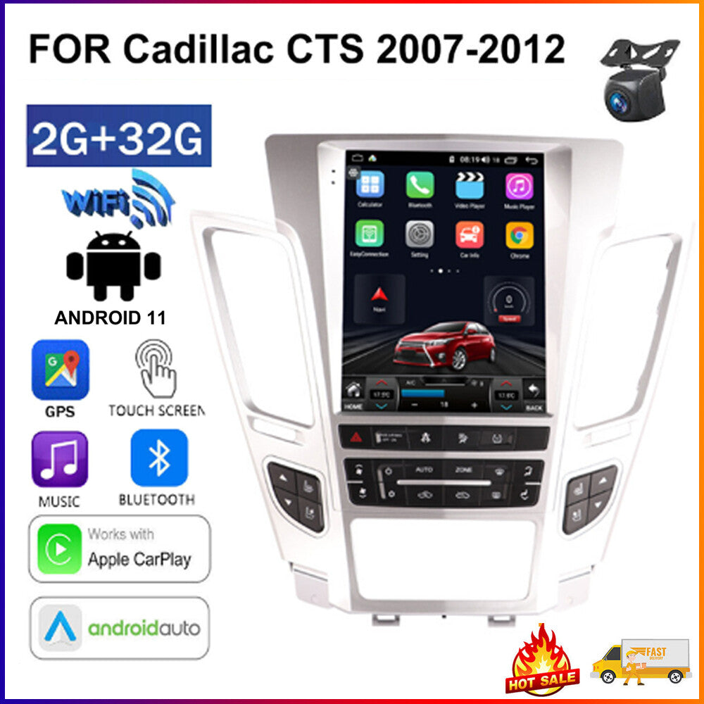 Car Carplay Radio Multimedia Player for Cadillac CTS 07-12 Android11 GPS Stereo
