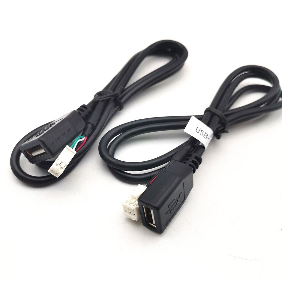 USB 4pin 6pin Cable for Android Car Radio Stereo USB Cable Adapter Vonnector