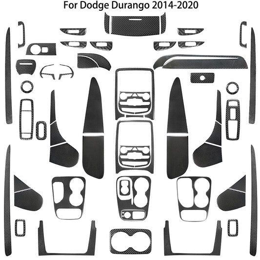 Carbon Fiber Interior Full Sets Cover Trim Kit for Dodge Durango 2014-2020