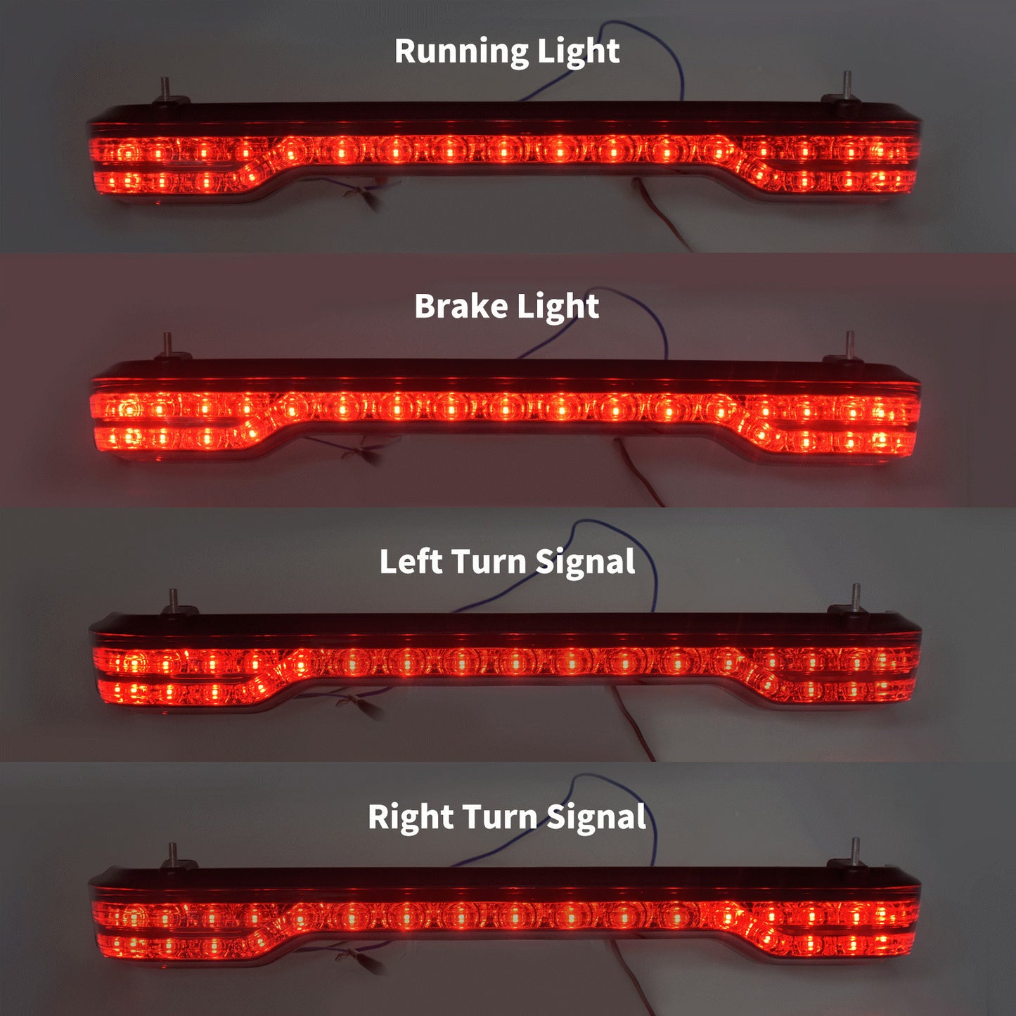 LED King Tour-Pak Brake Turn Tail Lamp Fit for Harley Ultra Limited 2014-2021