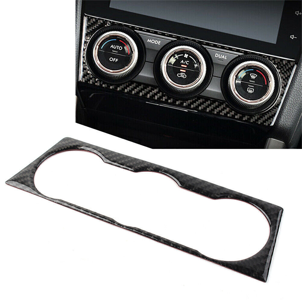 Carbon Fiber Central Console AC Switch Panel Trim for Subaru Forester 2013-2018