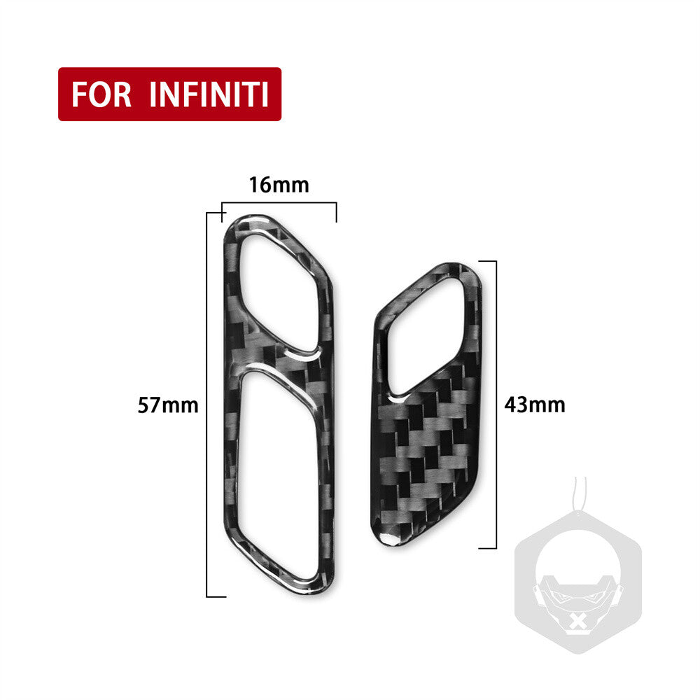 Carbon Steering Wheel Answer Phone Button Cover for Infiniti G37 Sedan 2007-2013