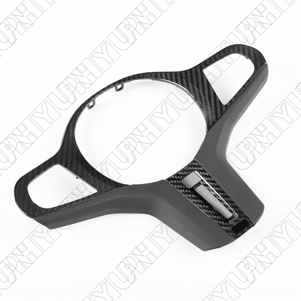 for BMW M3 M4 G80 G82 G83 Carbon Fiber Steering Wheel Trim Cover w/ Heated Hole