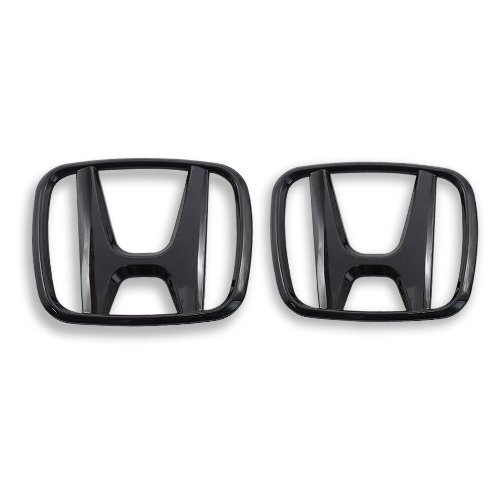 Two front and rear black H badges suitable for 2021-2023 for Honda for Civic Sean 4DOOR.