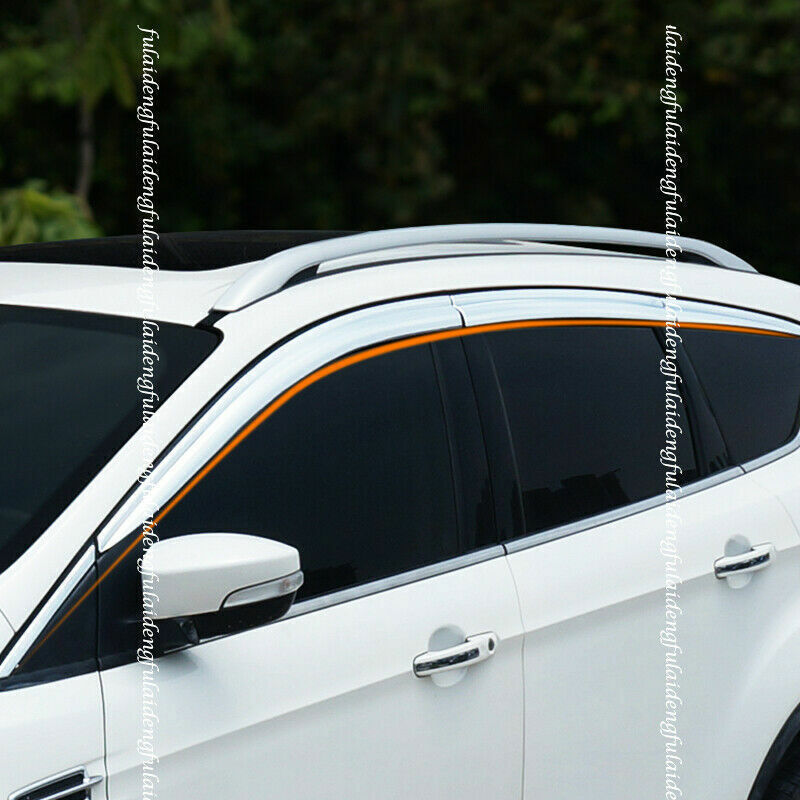 for Ford Escape 2013-19 silver Window Visor Vent Sun Shade Rain Guard Door Visor