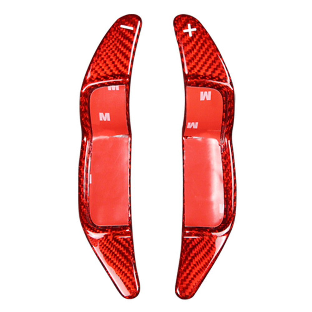 2¢ª Steering Wheel Shift Paddle Fit for Mini R55 R56 R57 R58 R59 R60 Carbon Fiber Red