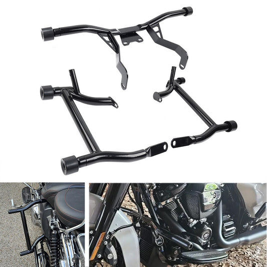 Saddlebag Guard Front Engine Highway Crash Bar for Harley Road Street 14-24 17