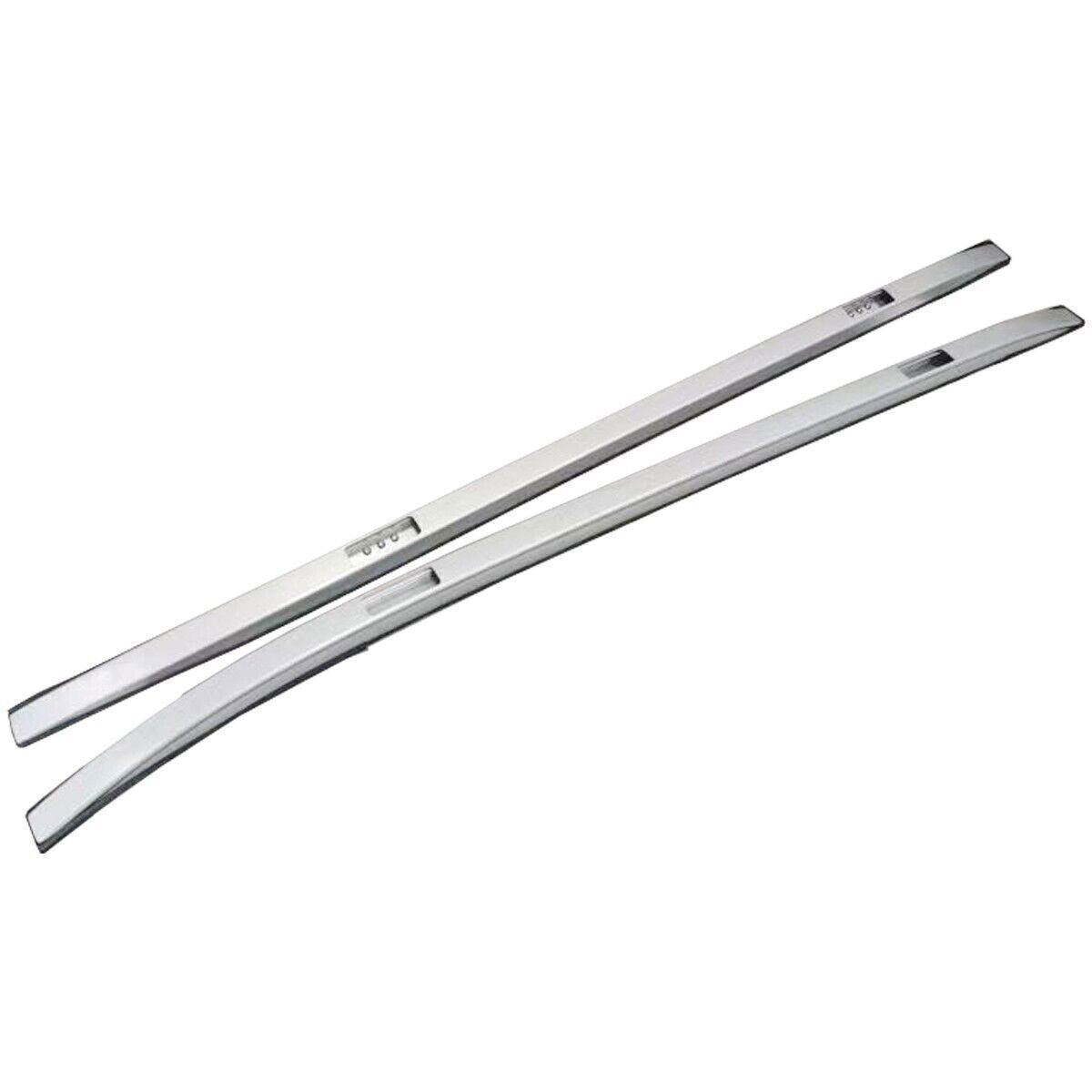 For 2023-24 for Toyota Bz4x Silver Aluminum Top Side Rail Bar Roof Rail Rack Kit 2x