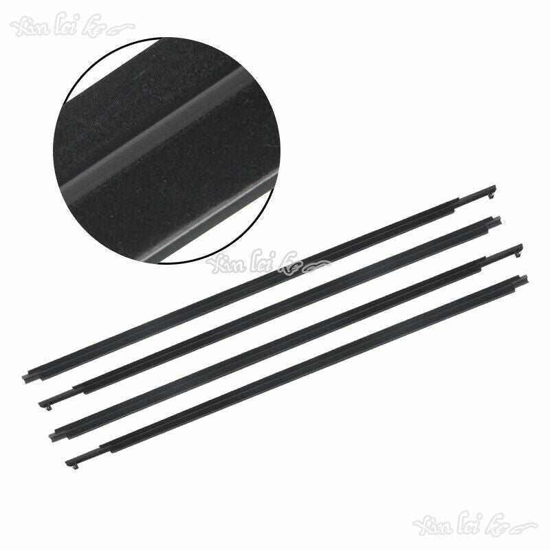 Car Quarter  Door Belt Moulding Black Set for Toyota Prado FJ/LC150 2010-2021