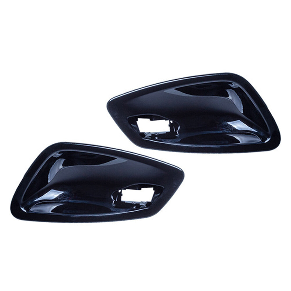 2x Inner Door Handle Bowl Cover Fit for BMW 3 Series E90 2005-2012 Glossy Black