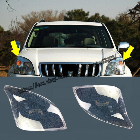 for Toyota Prado LC120 Fj120 2003-2009 2pcs Headlight Headlamps Lamp Lens Cover