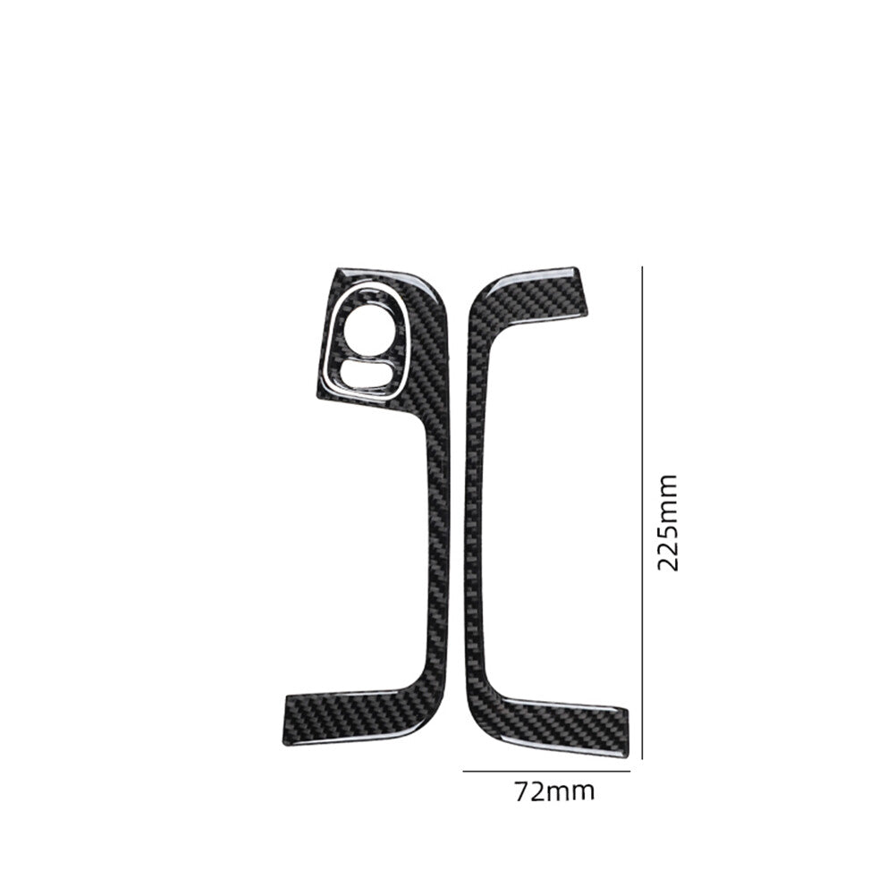 5Pcs Carbon Fiber Interior Door Control Kit Cover Trim For 2012-2015 for Fiat 500