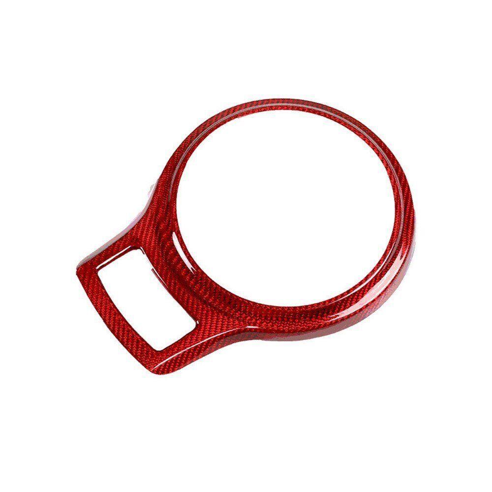 Red Carbon Fiber Gear Shift Panel Trim for Toyota 86 for Subaru BRZ12-20 for Scion -S