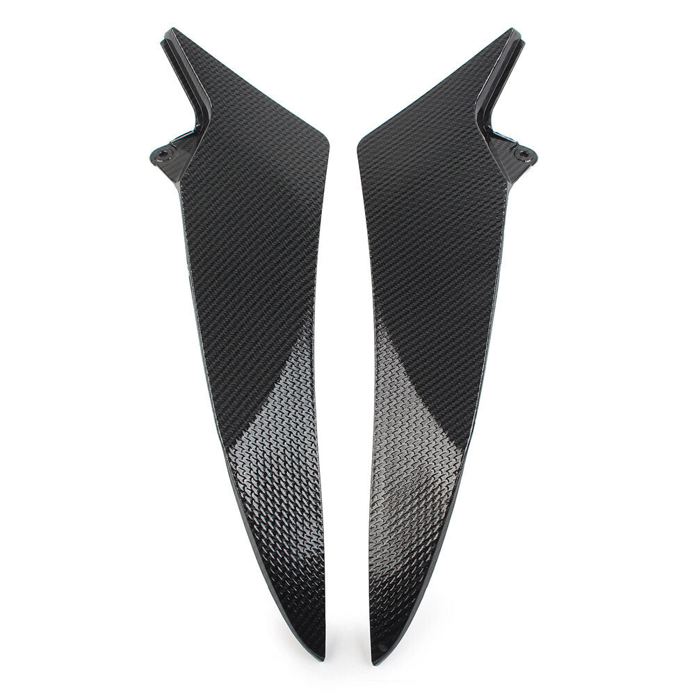 for Yamaha 2009-2014 YZF R1 Carbon Fiber Gas Tank Side Trim Cover Fairing Cowl
