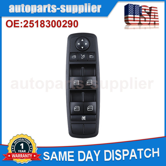 Master Power Window Switch Front Drive Side for 2007-2011 for Mercedes-Benz ML350